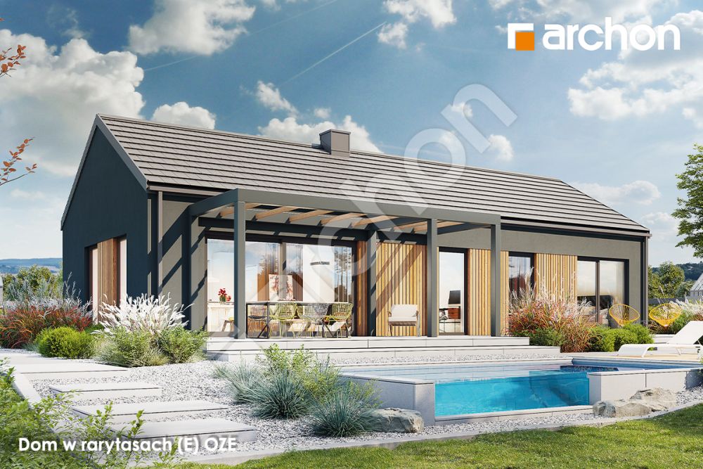 Nowoczesny i tani w budowie dom parterowy do 100 m² – sprawdź ten gotowy projekt!